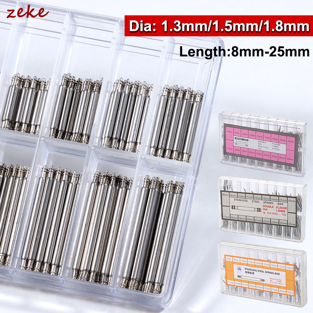 Spring Bar Tool Set - 1set Dia 1.3mm/1.5mm/1.8mm Strainless Steel Spring