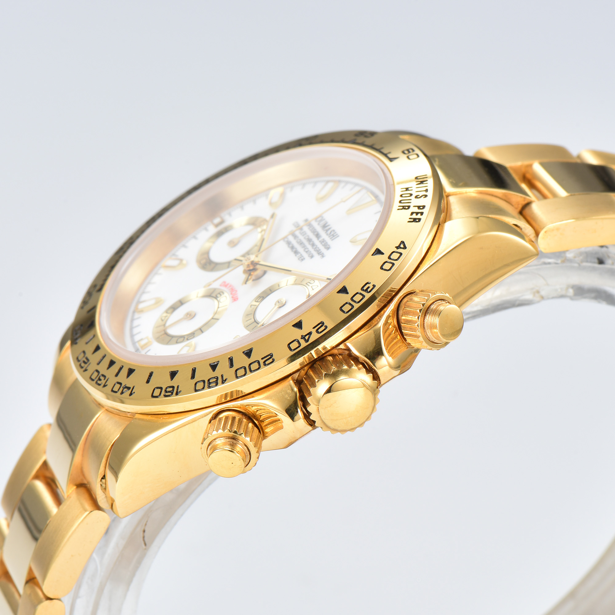 39mm VK63 watch Gold Stainless - огляд і ціна Stainless Bracelet Diver