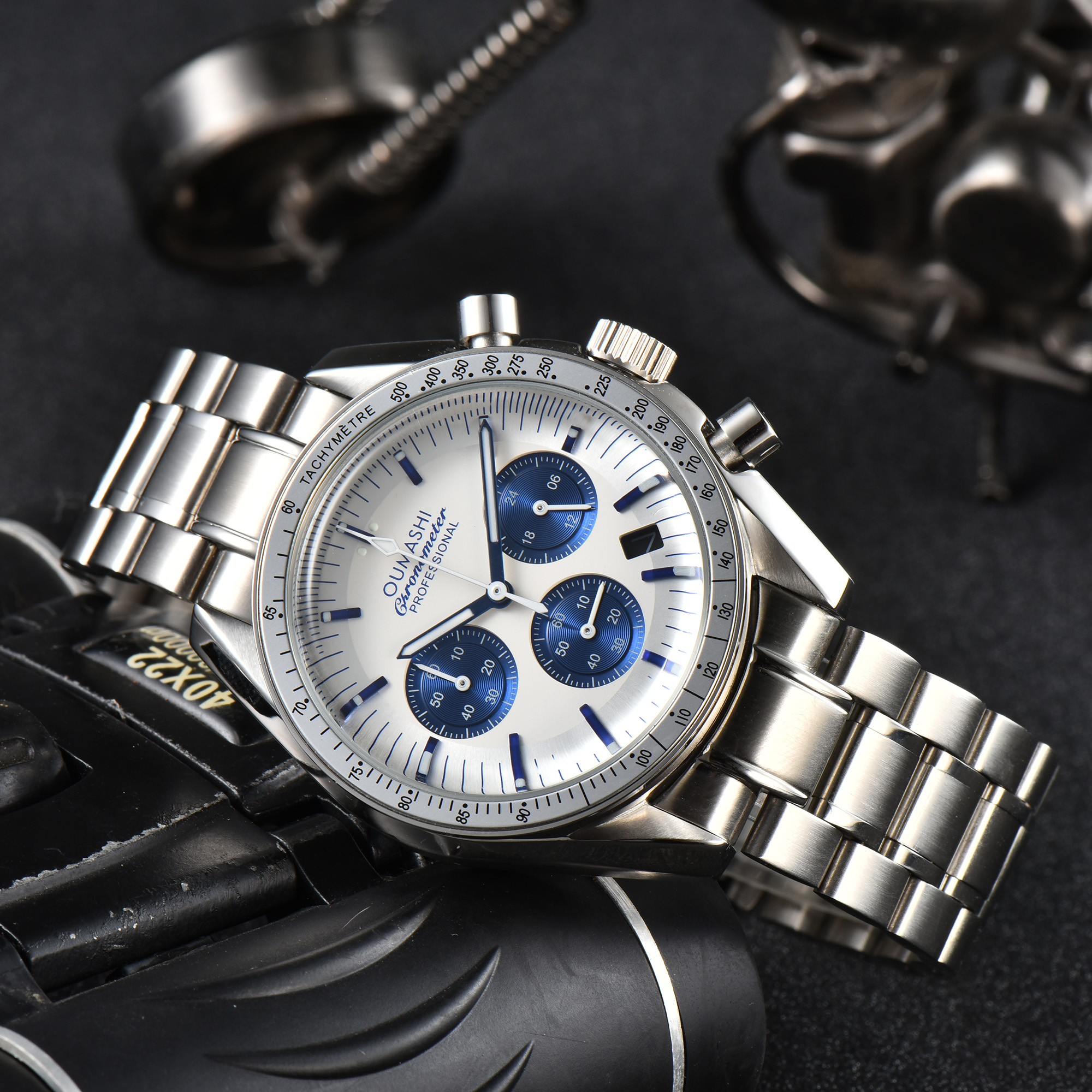 41mm Men's watch Stainless ste - огляд і ціна Stainless Bracelet Diver