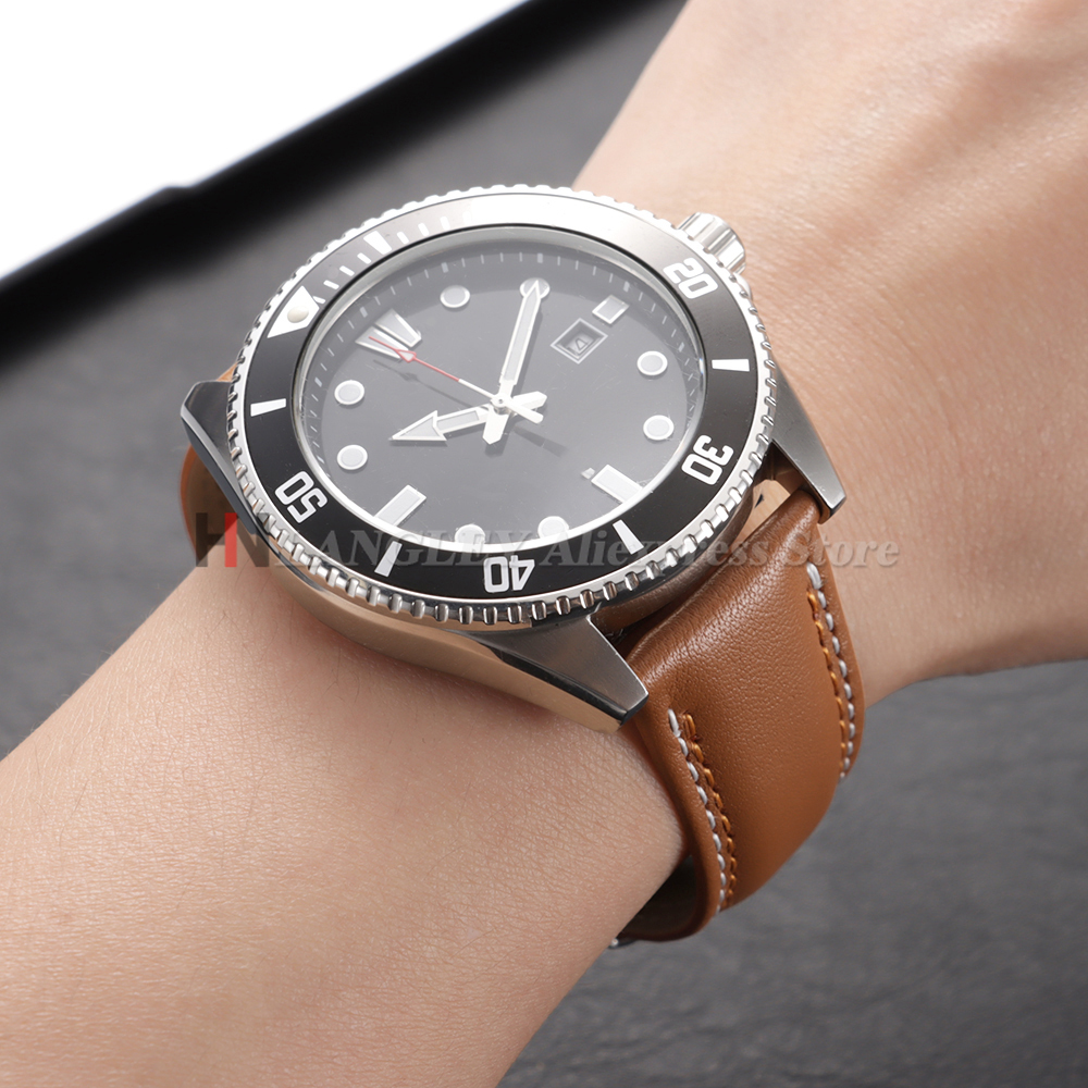 Calfskin Genuine Leather Watch - огляд і ціна Rubber Strap Diver