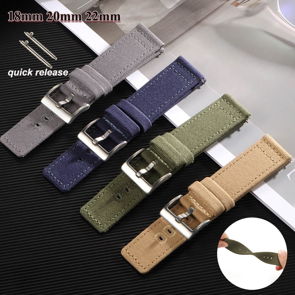 Nylon Woven Canvas Watch Band  - огляд і ціна Perlon Strap Woven