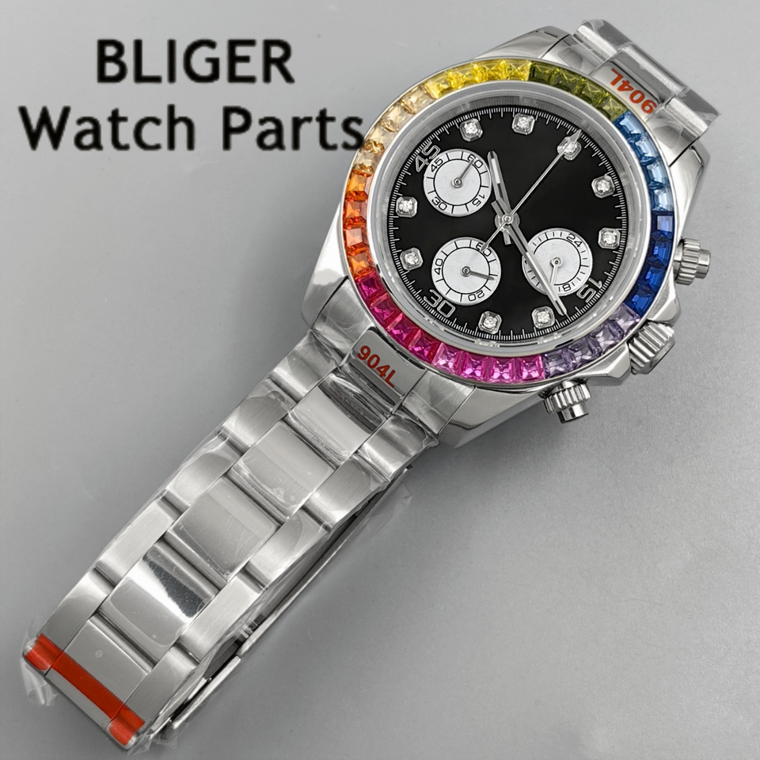BLIGER Black Panda Dial Multic - огляд і ціна Rubber Strap Diver
