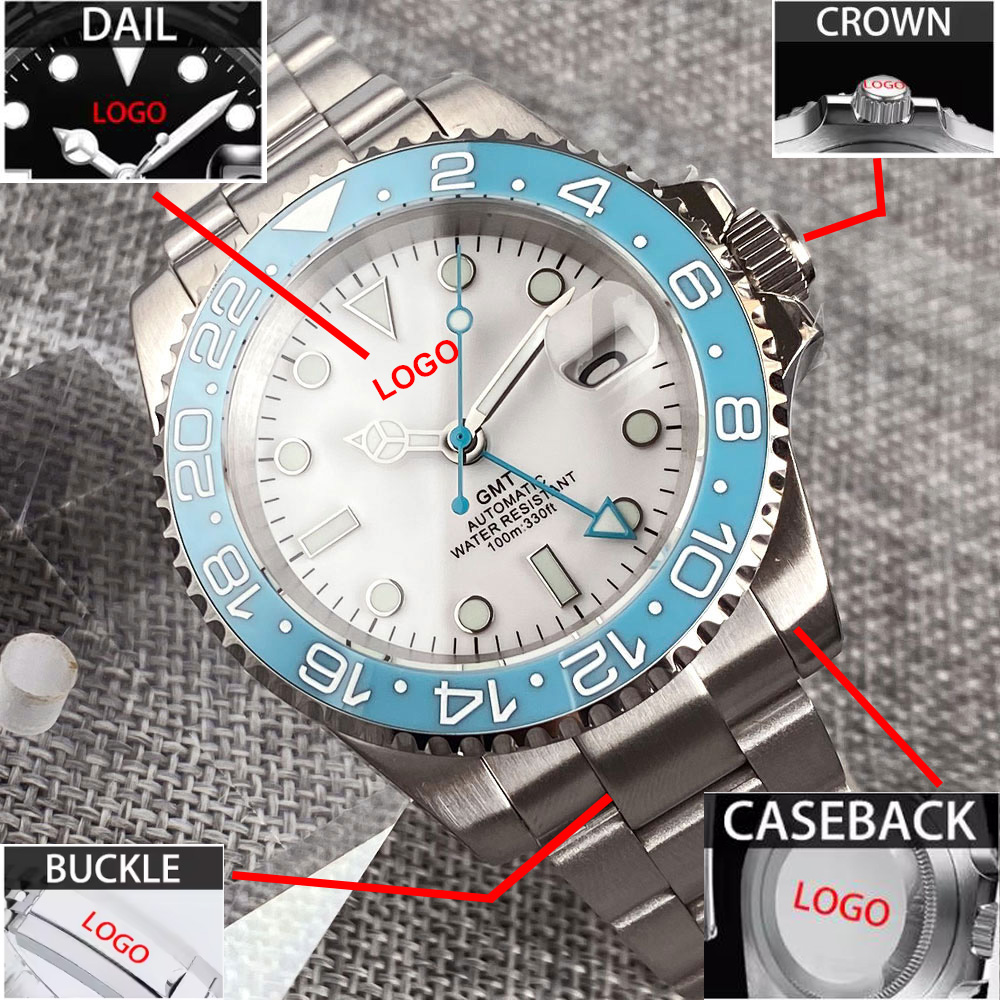 Customized 40mm Ice Blue Dial  - огляд і ціна Stainless Bracelet Diver