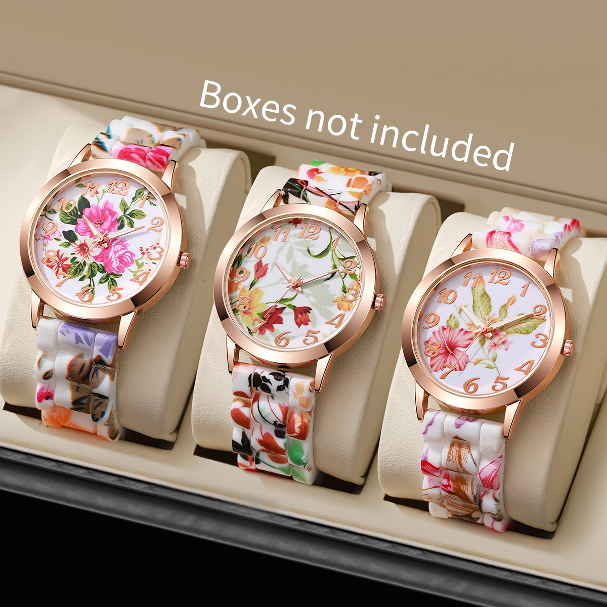 2/3/4/5PCS Fashion Flowers Pri - огляд і ціна Silicone Band Women