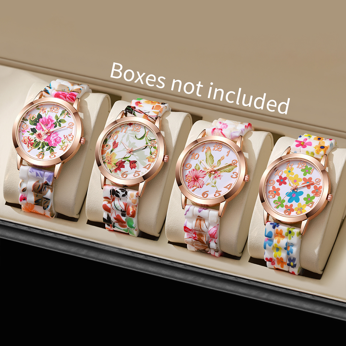 2/3/4/5PCS Fashion Flowers Pri - огляд і ціна Silicone Band Women