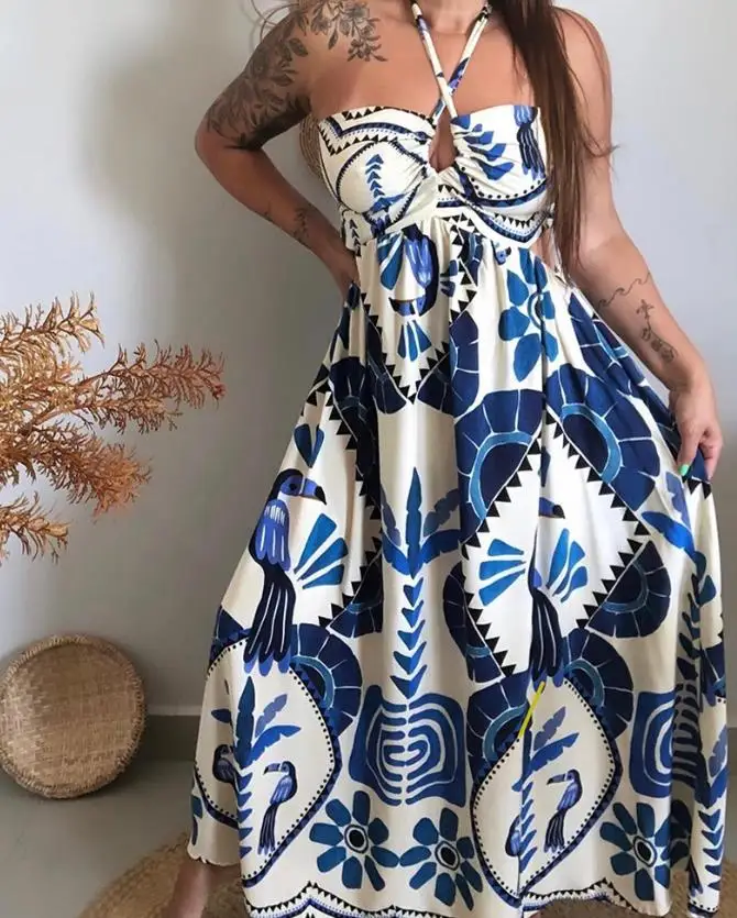 Summer Dress Woman  Vintage Tr - огляд і ціна Tropic Strap Vintage