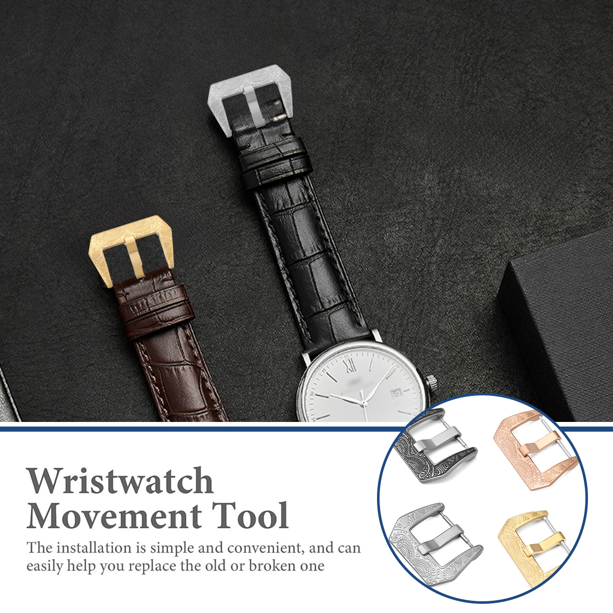 18mm 20mm 22mm Vintage Metal W - огляд і ціна Leather Watch Band Men