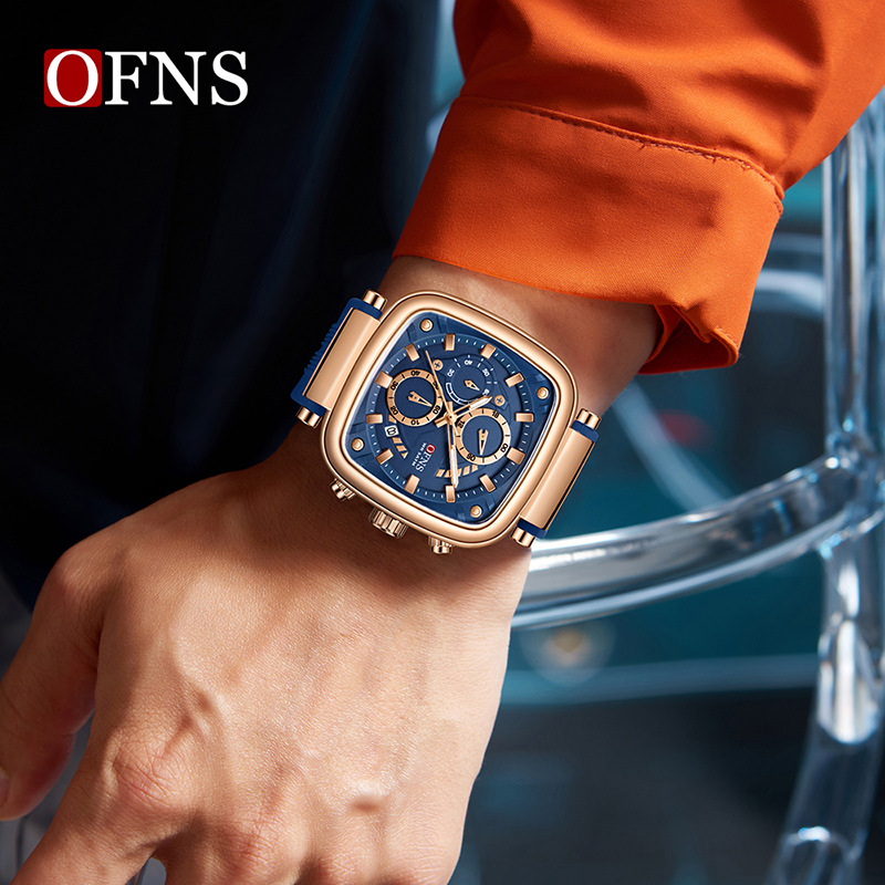 OFNS square waterproof sports  - огляд і ціна Rubber Strap Diver