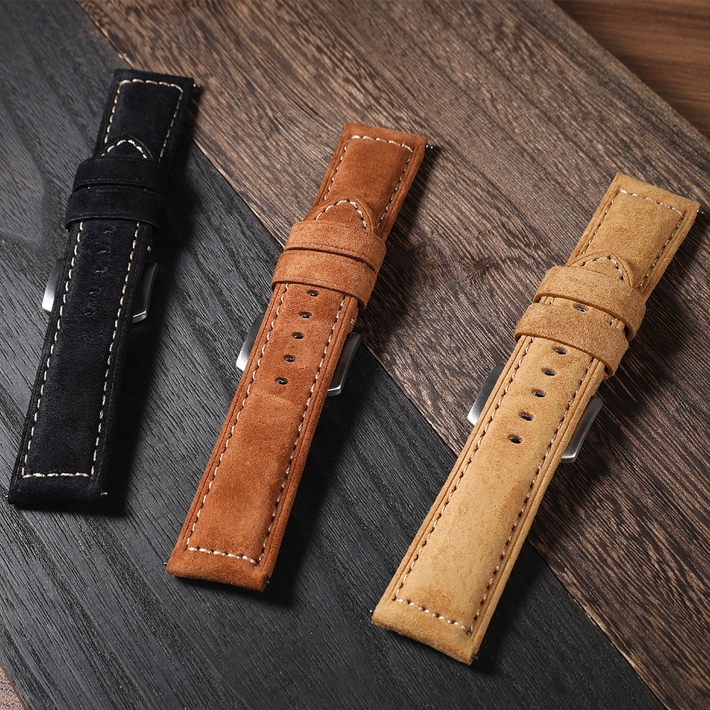 Genuine Suede Watch Strap 22mm - огляд і ціна Suede Strap Watch