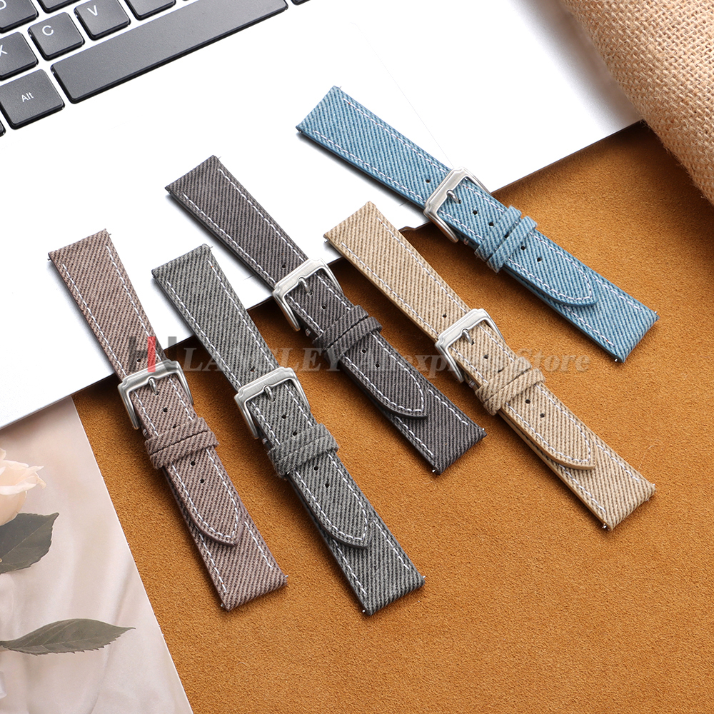 Denim Nylon Watch Strap Canvas - огляд і ціна Canvas Strap Watch