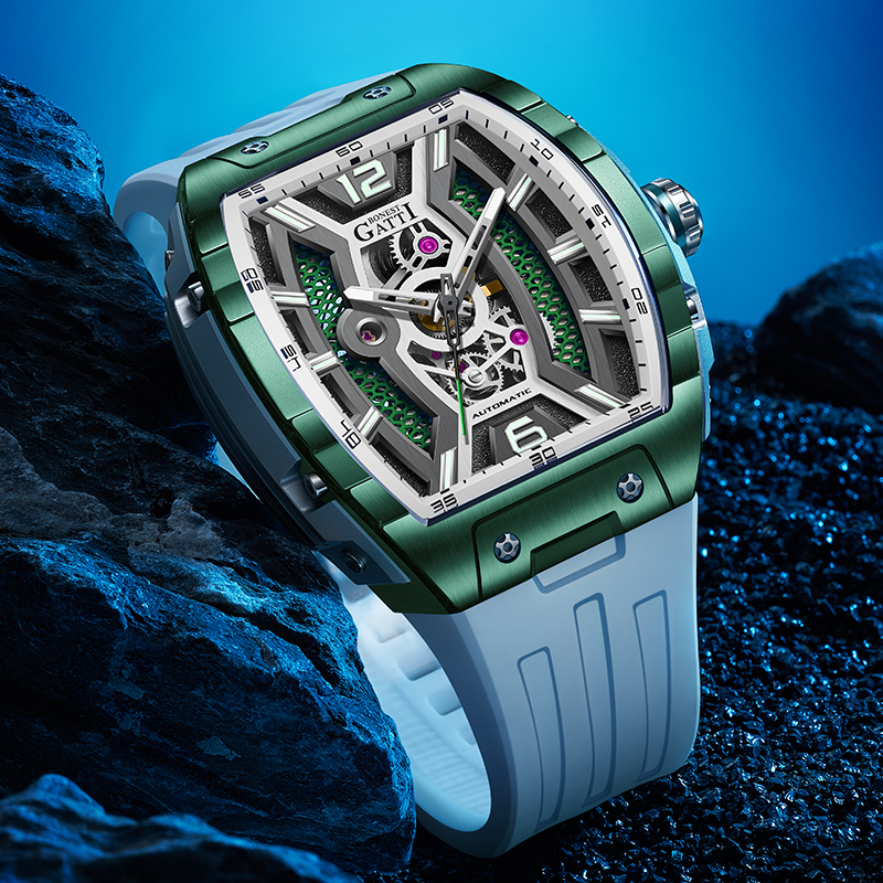 BONEST GATTI Germany Automatic - огляд і ціна Rubber Strap Diver