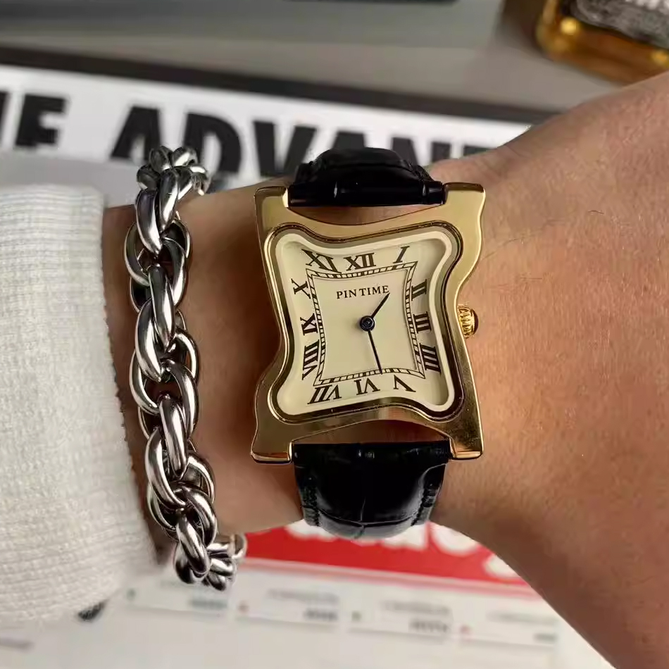 Surrealist Art Melting Clock W - огляд і ціна Leather Watch Band Men