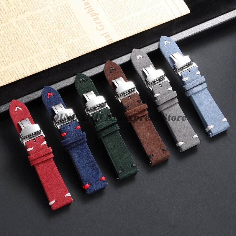 18mm 20mm 22mm Quick Release S - огляд і ціна Suede Strap Watch