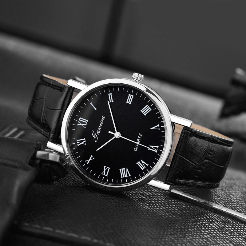 Men's Watch Fashion Arabic Qua - огляд і ціна Leather Watch Band Men