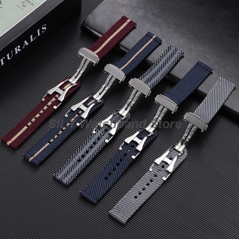 Woven Canvas Fabric Watch Band - огляд і ціна Canvas Strap Watch