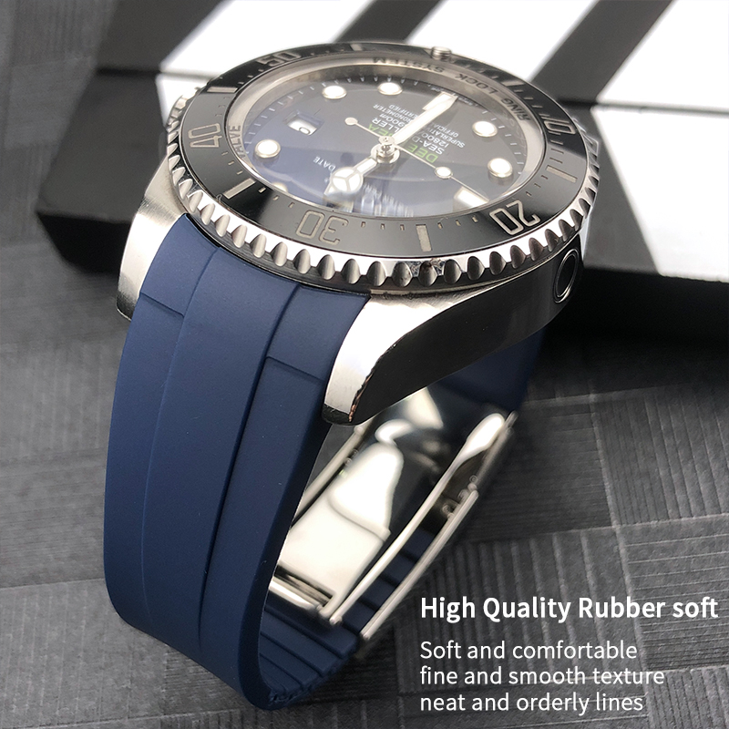 21mm Silicone Rubber Watch Ban - огляд і ціна Rubber Strap Diver