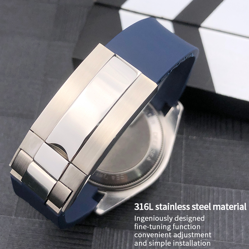21mm Silicone Rubber Watch Ban - огляд і ціна Rubber Strap Diver