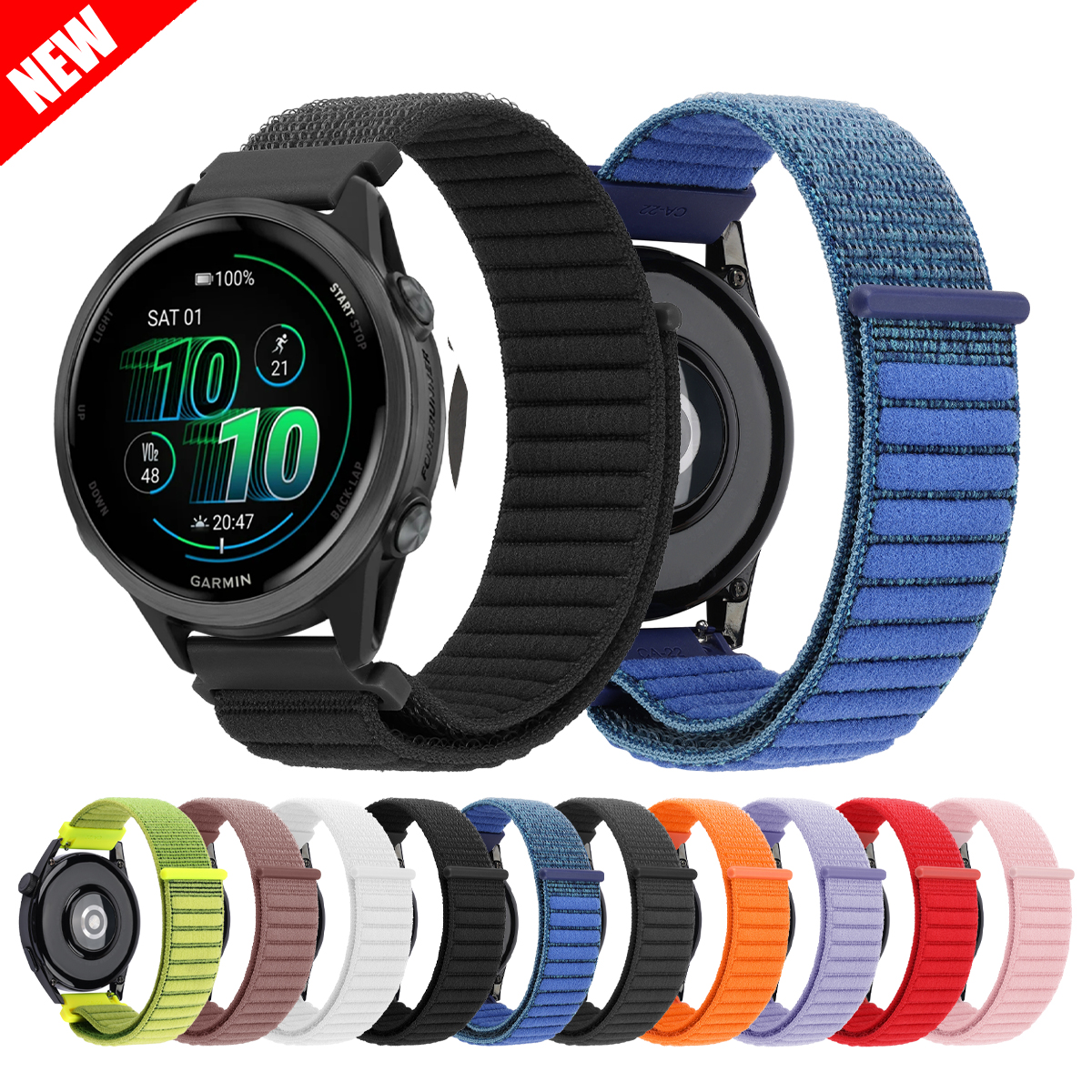 Nylon loop Band For Garmin Viv - огляд і ціна Sport Loop Velcro