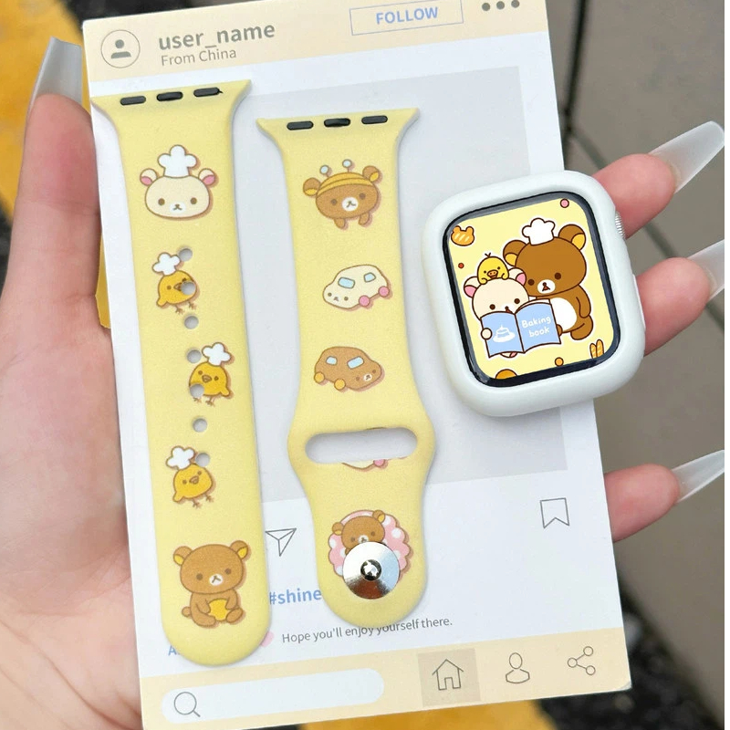 Cute Rilakkuma Print Silicone  - огляд і ціна Silicone Band Women