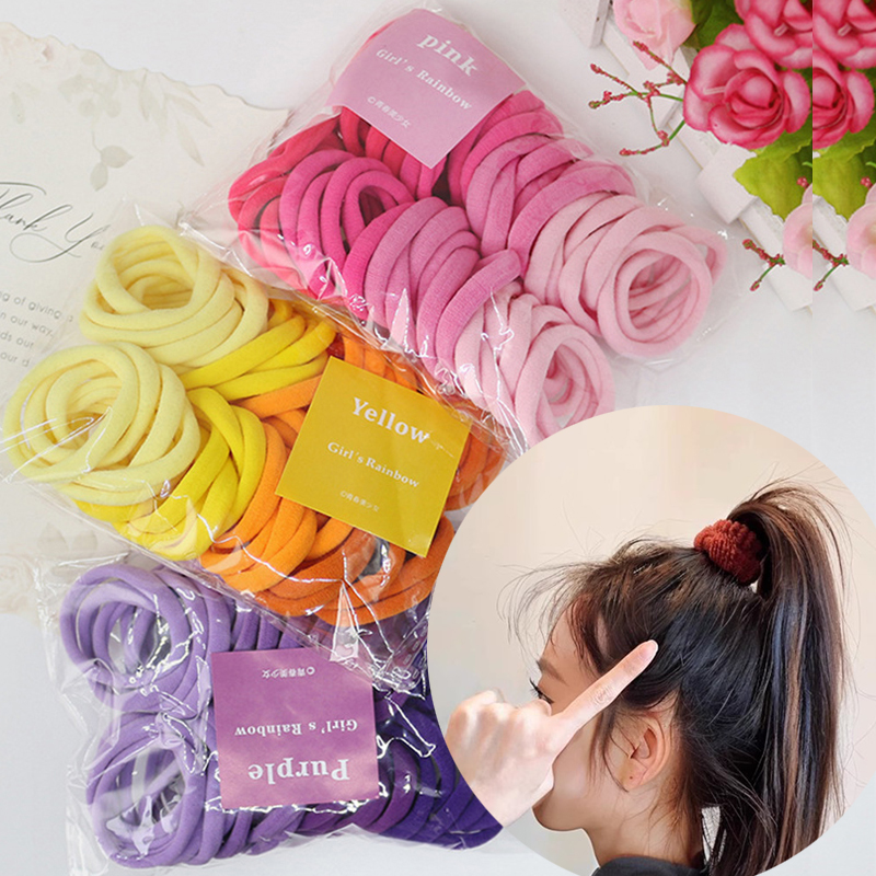 50PCS/Set Women Girls Basic Ha - огляд і ціна Silicone Band Women