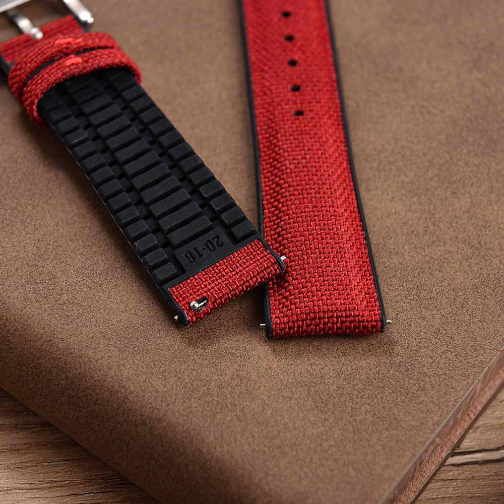 New Design Sailcloth Rubber St - огляд і ціна Canvas Strap Watch