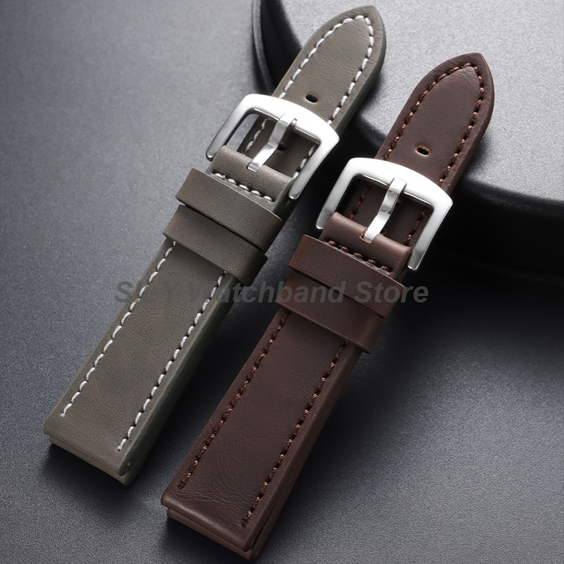 Genuine Leather Watchband 18mm - огляд і ціна Canvas Strap Watch