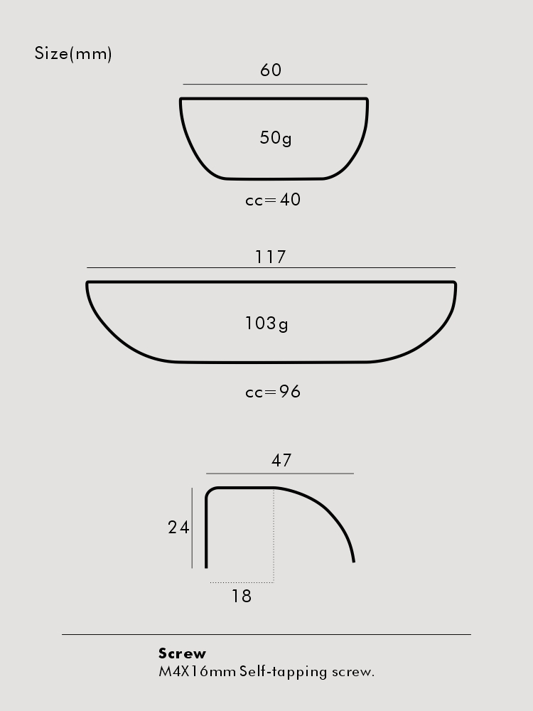 Nurlin Brass Fold Short Edge P - огляд і ціна Curved Spring Bar