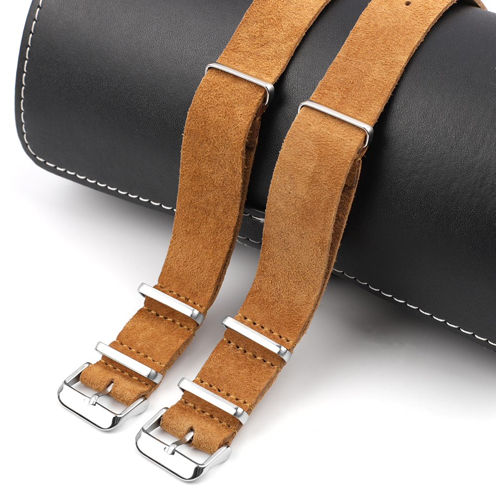Soft Retro Suede Genuine Leath - огляд і ціна Nato Strap Nylon