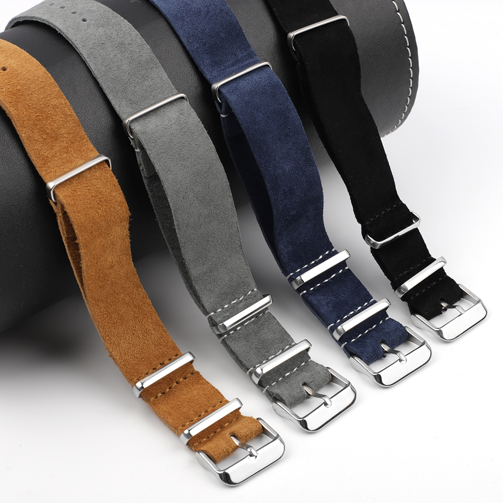 Soft Retro Suede Genuine Leath - огляд і ціна Nato Strap Nylon