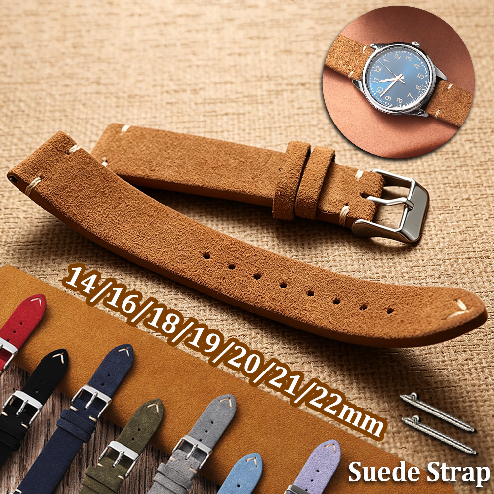 14 16 18 19 20 21 22mm Quick R - огляд і ціна Suede Strap Watch