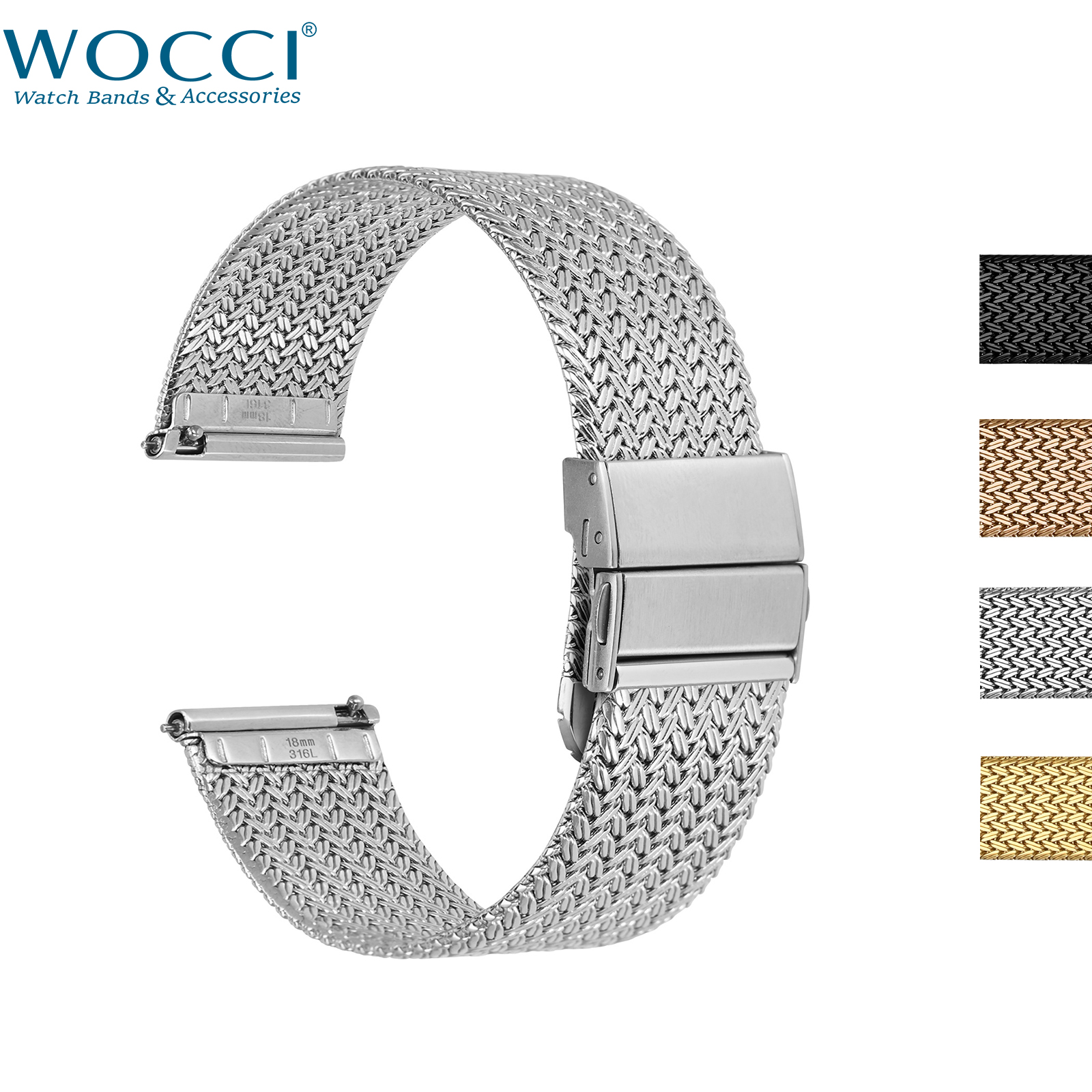 WOCCI Elite Metal Watch Band,  - огляд і ціна Mesh Strap Metal