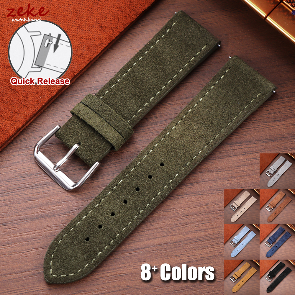 20mm Vintage Suede Cowhide Wat - огляд і ціна Suede Strap Watch