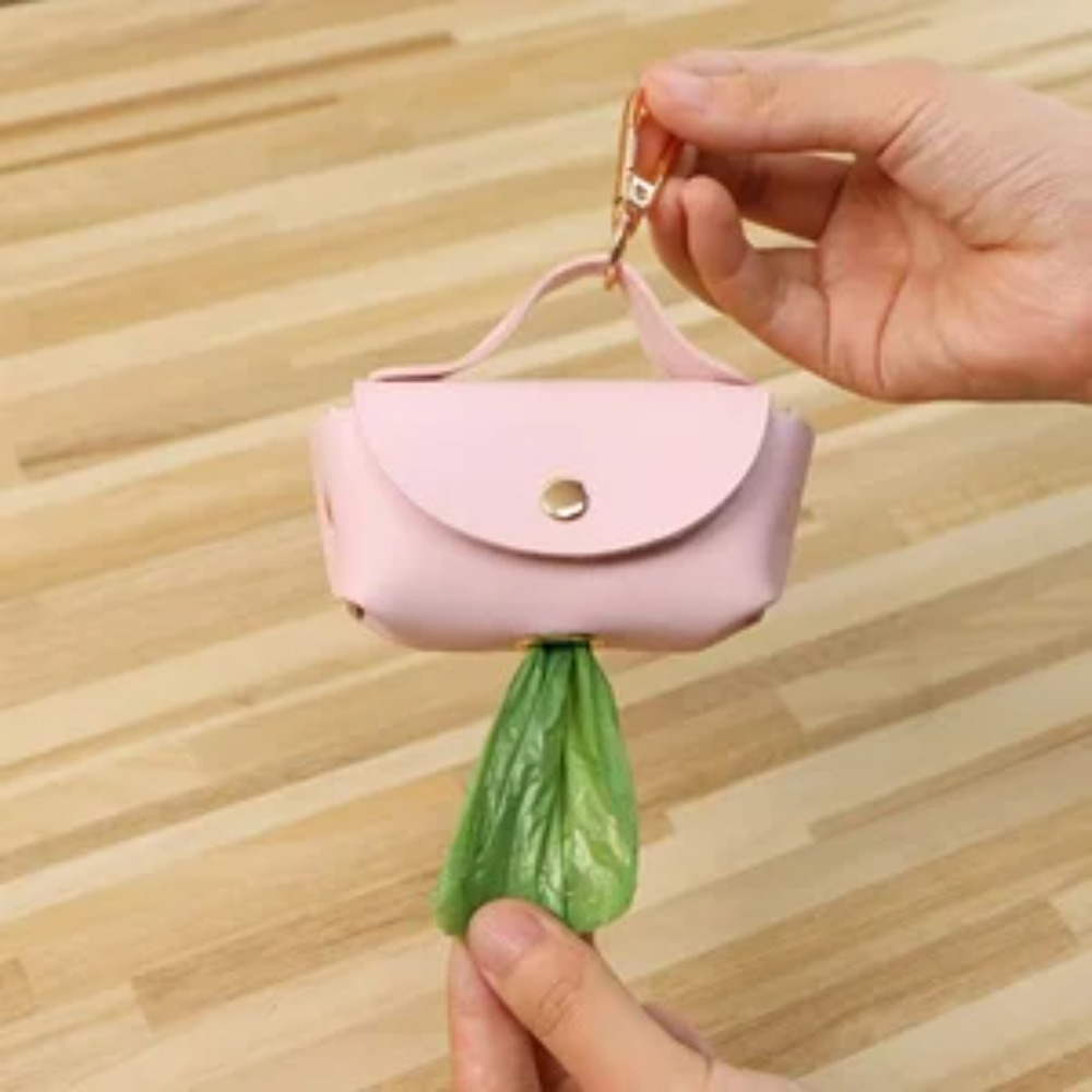 Elegant Leather Dog Poop Bag C - огляд і ціна Leather Strap Quick Release
