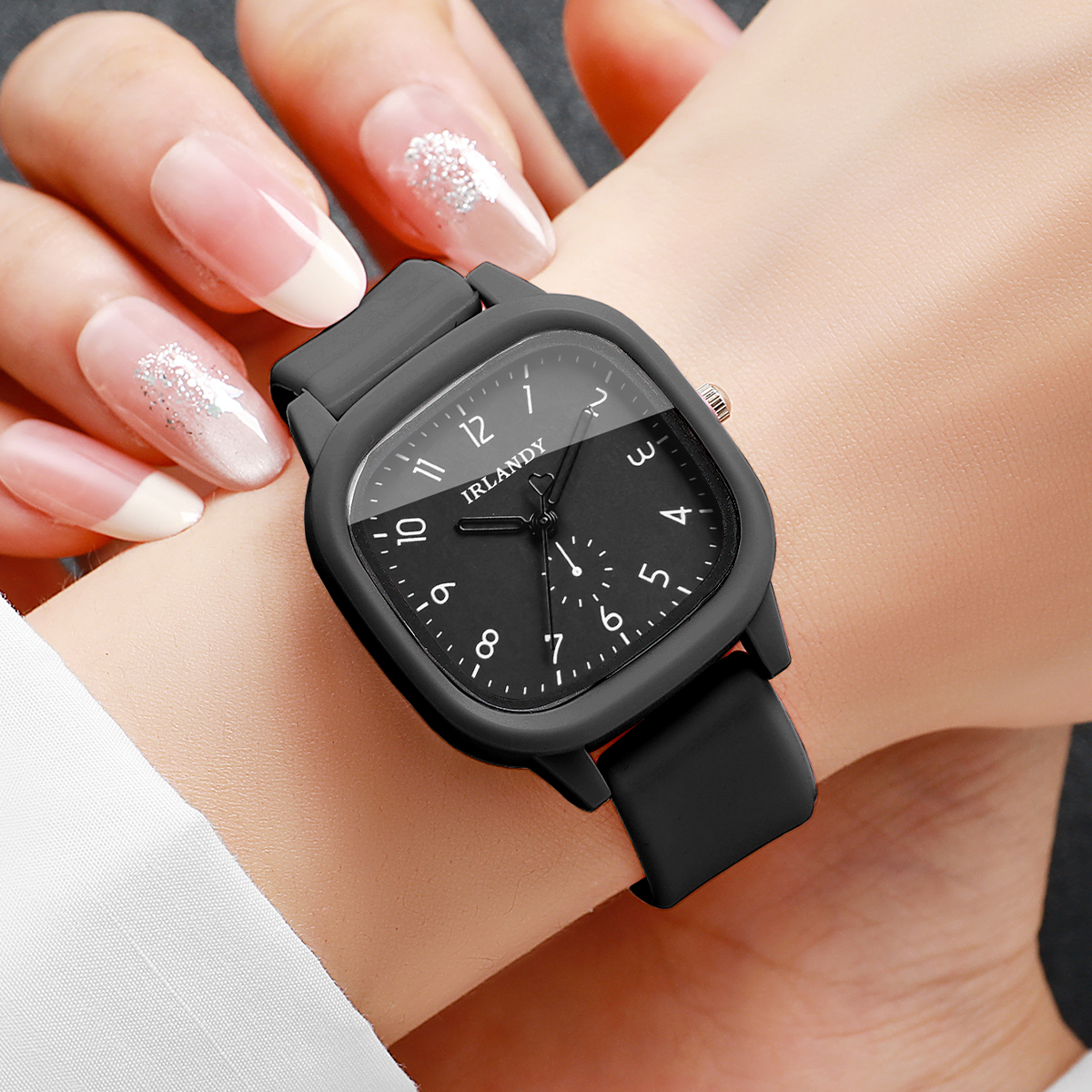 Fashion Square Women Quartz Wa - огляд і ціна Silicone Band Women