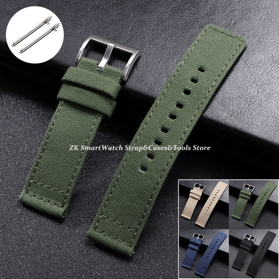 Nylon Watch Strap 20mm 22mm fo - огляд і ціна Canvas Strap Watch
