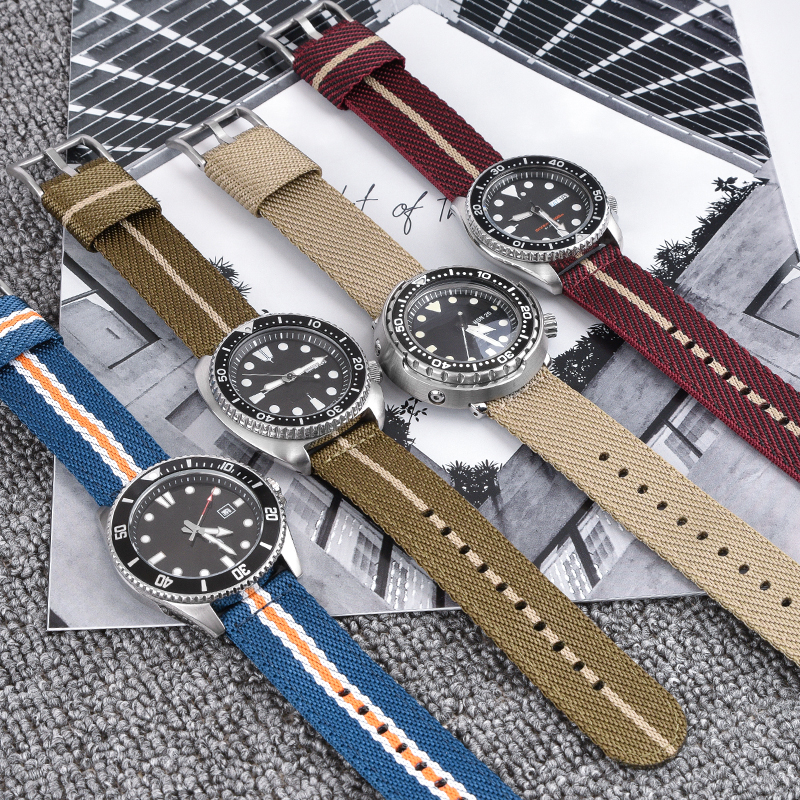Woven Nylon Strap 18mm 20mm 22 - огляд і ціна Nato Strap Nylon