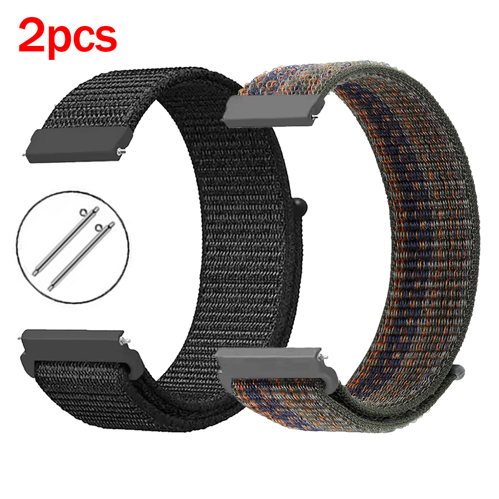 2Pcs 22mm Nylon Sport Strap Fo - огляд і ціна Sport Loop Velcro