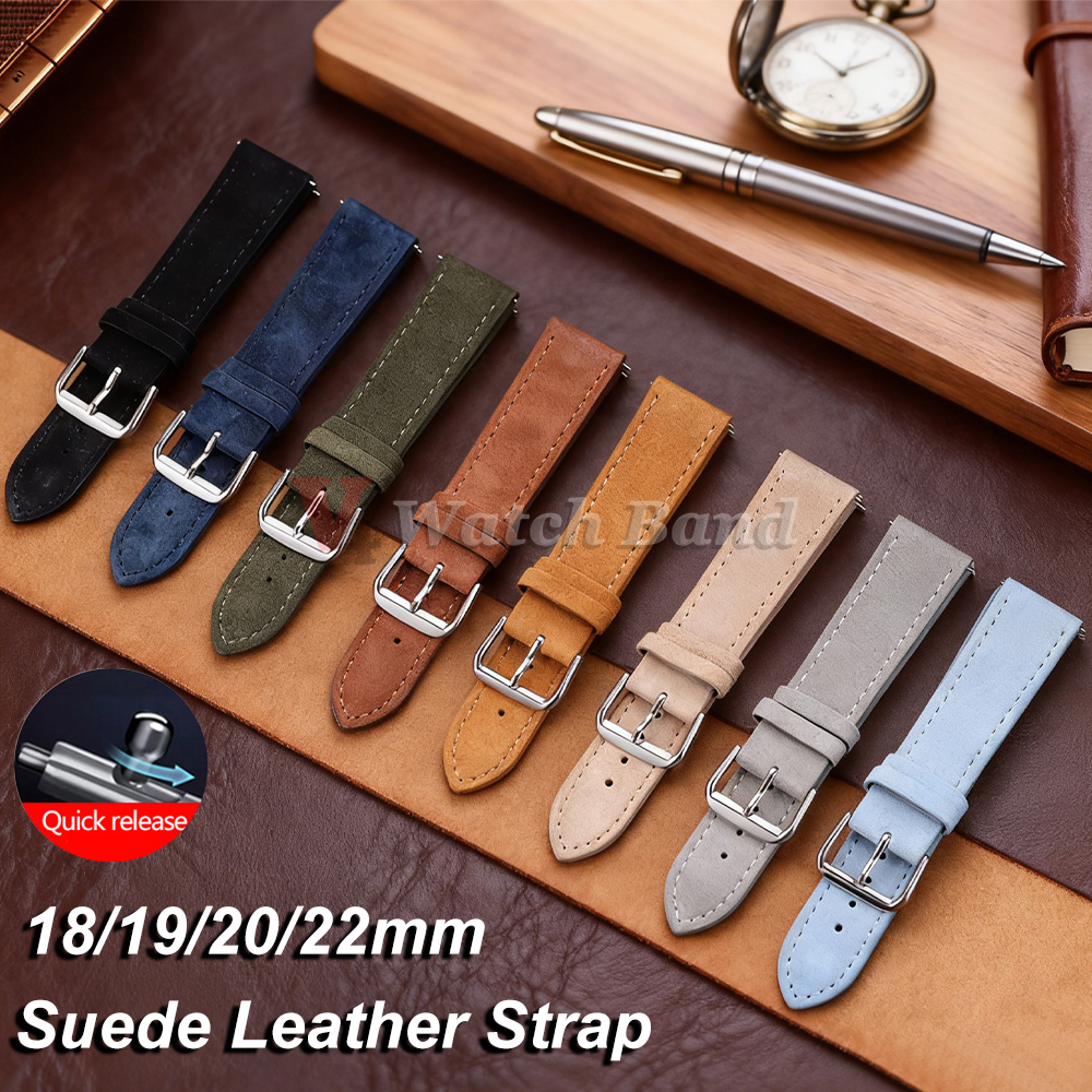 18/19/20/22mm Watch Band Genui - огляд і ціна Suede Strap Watch