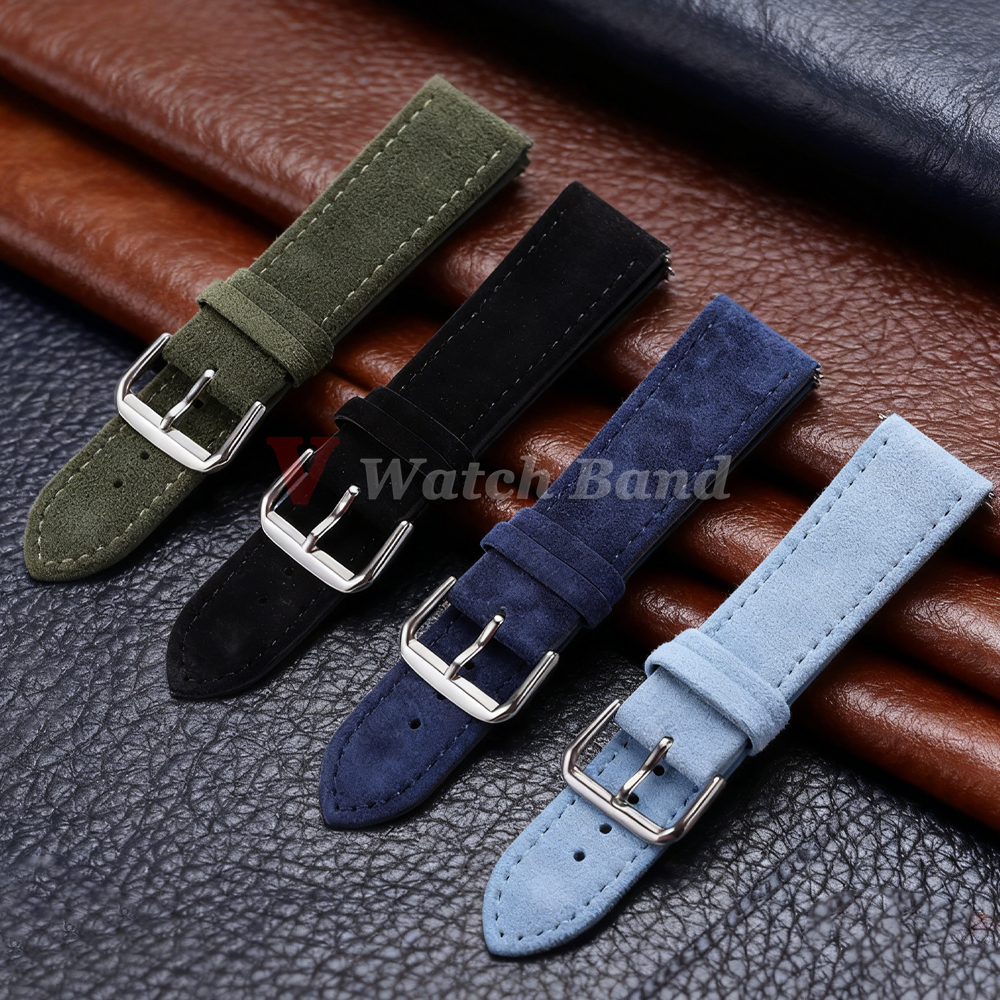 18/19/20/22mm Watch Band Genui - огляд і ціна Suede Strap Watch