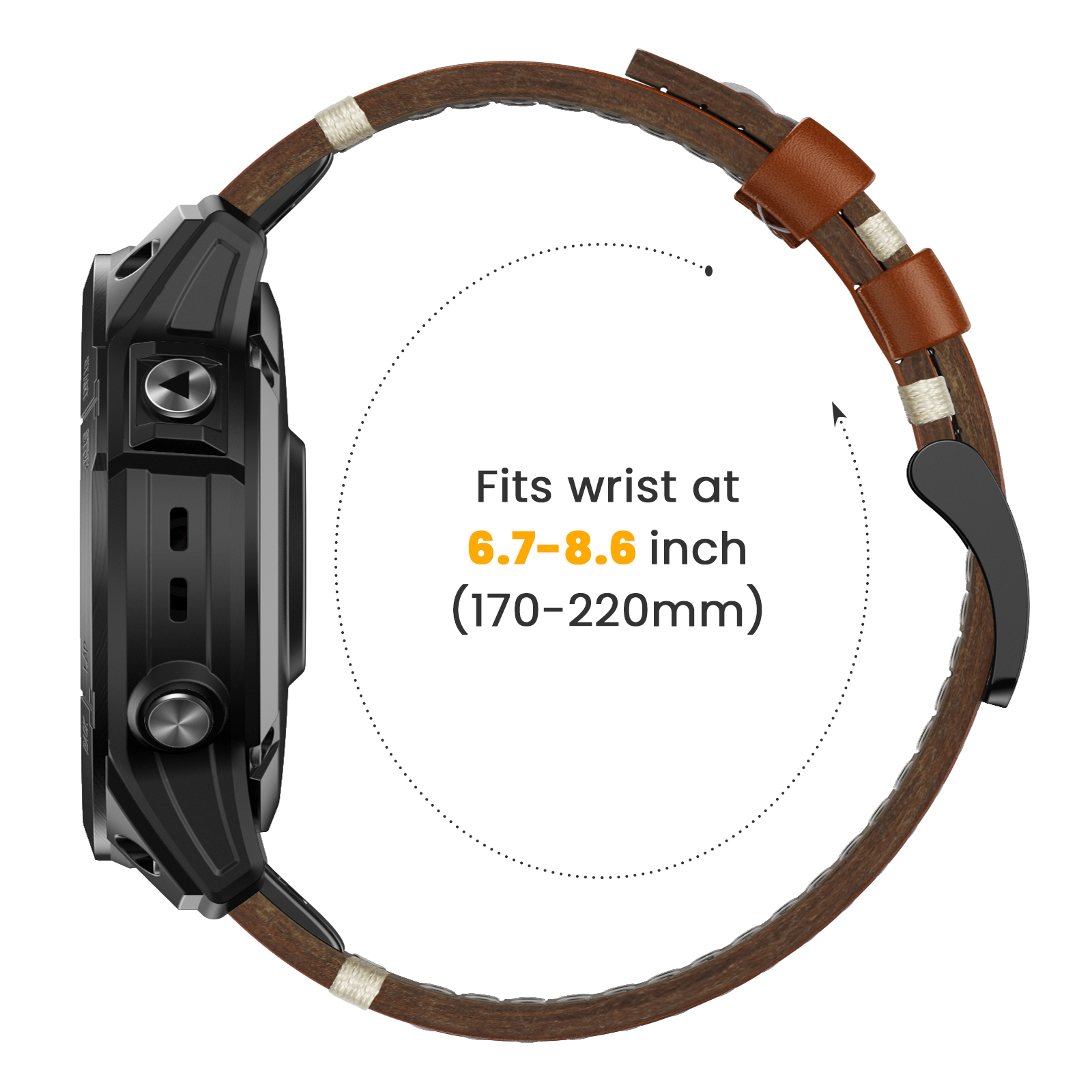 22 26mm Genuine Leather Strap  - огляд і ціна Leather Strap Quick Release