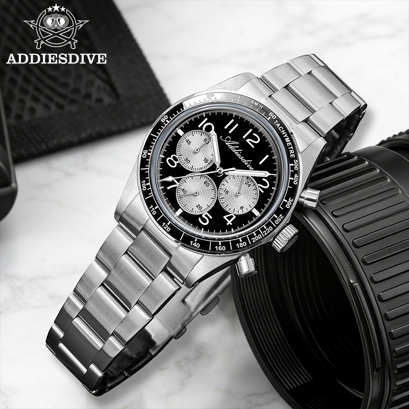 ADDIESDIVE AD2543 Men Luxury Q - огляд і ціна Tropic Strap Vintage