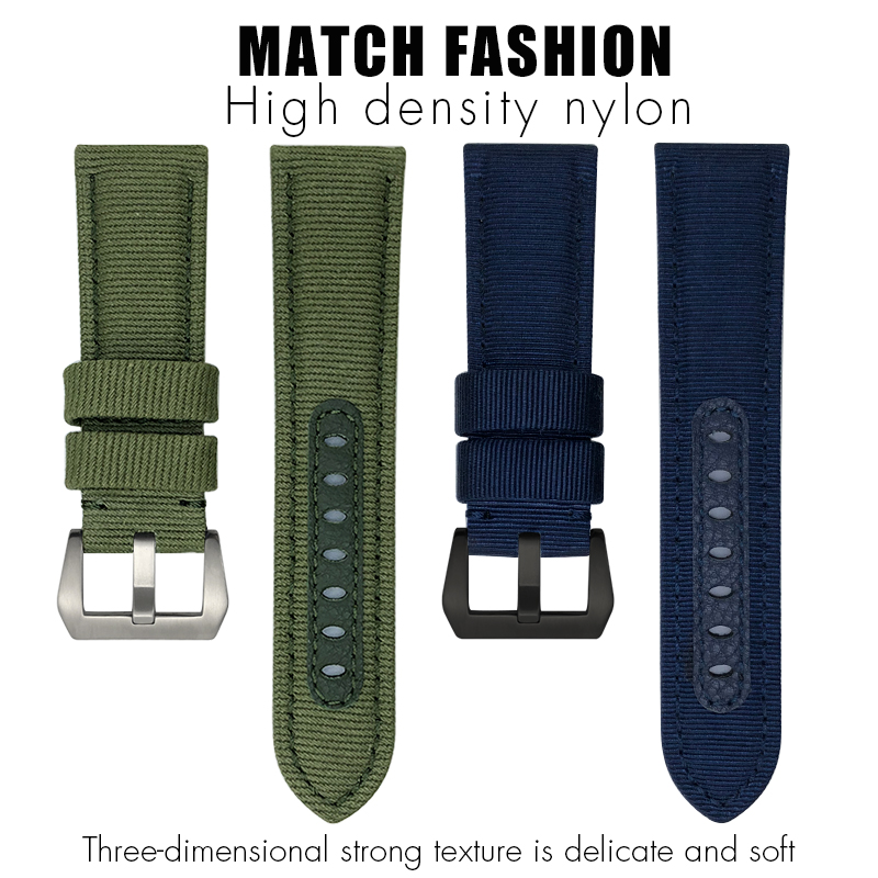 for Panerai 24mm New Nylon Wat - огляд і ціна Canvas Strap Watch