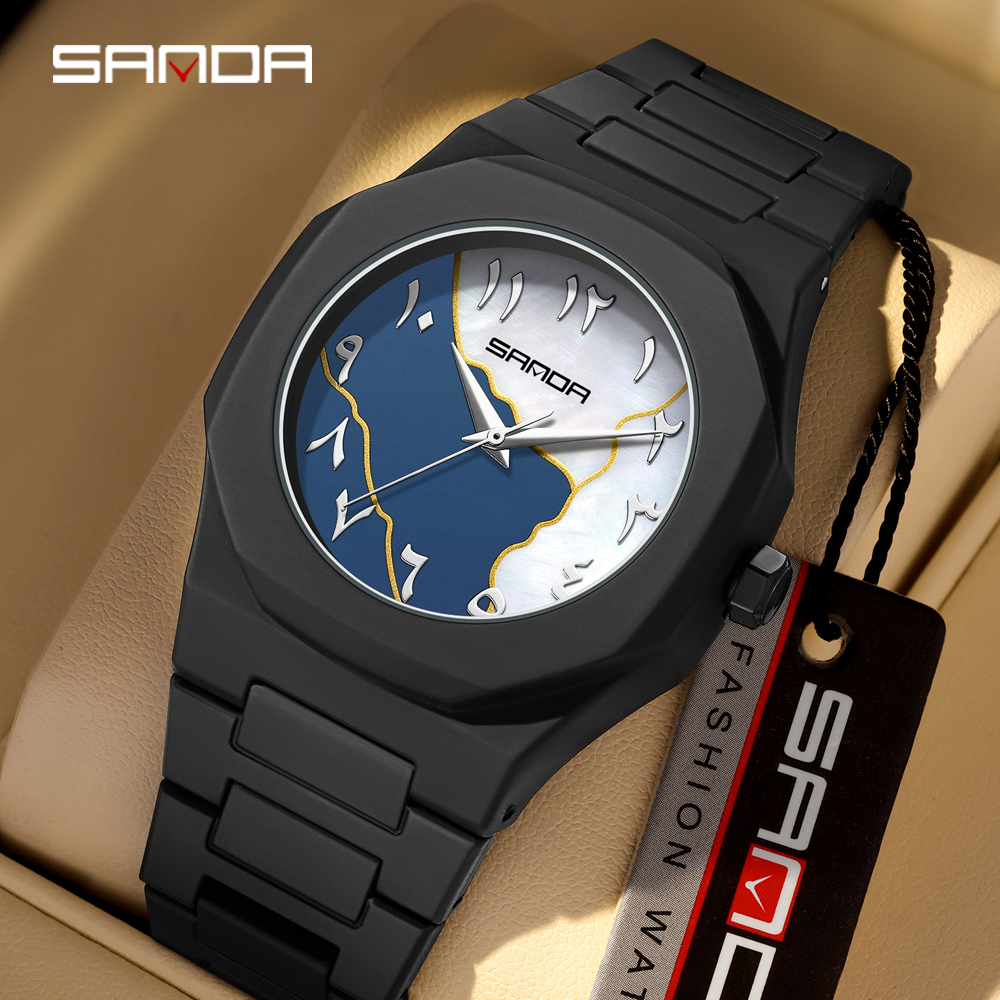 2025 SANDA Fashion Men's and W - огляд і ціна Rubber Strap Diver