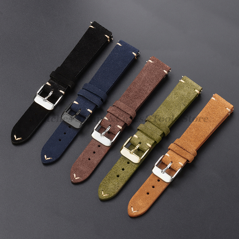 Vintage Genuine Suede Leather  - огляд і ціна Suede Strap Watch