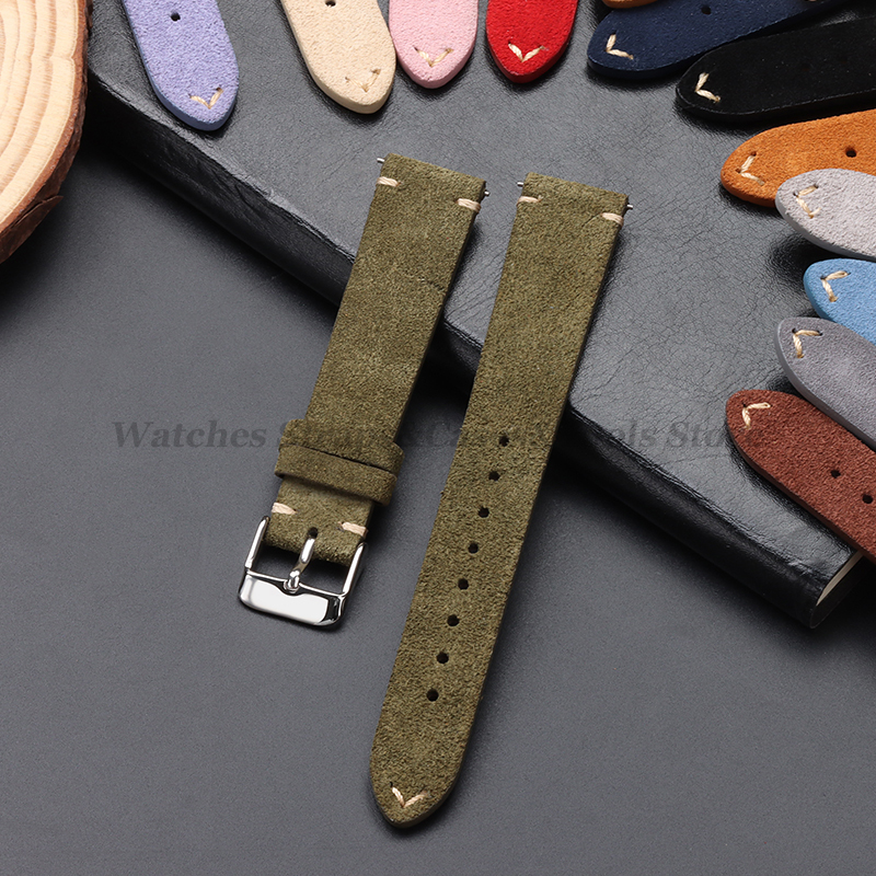 Vintage Genuine Suede Leather  - огляд і ціна Suede Strap Watch