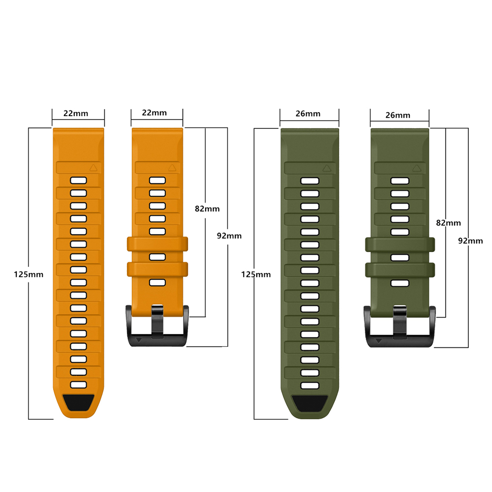 Fenix E 47mm Official QuickFit - огляд і ціна Silicone Watch Band 22Mm