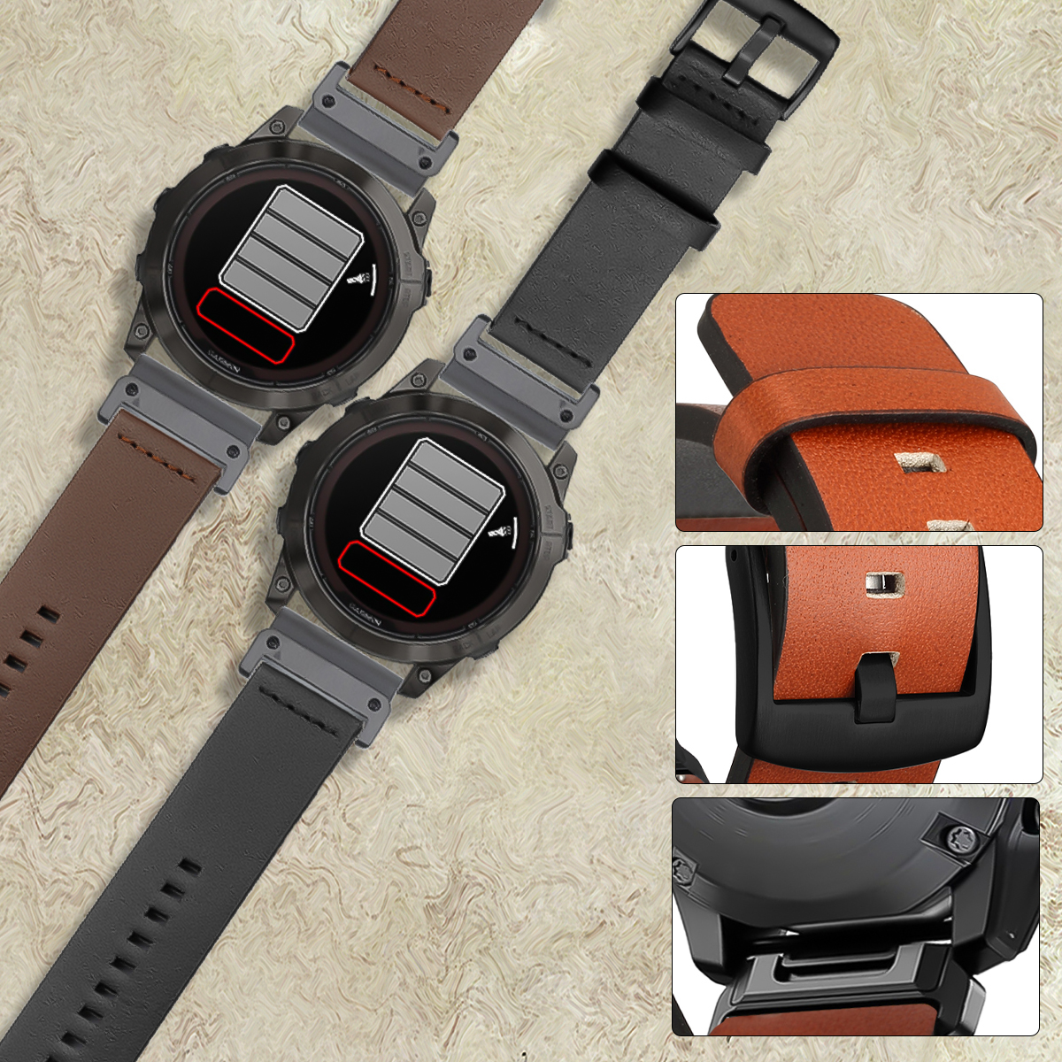 26mm 22mm Quick Fit Strap For  - огляд і ціна Leather Strap Quick Release