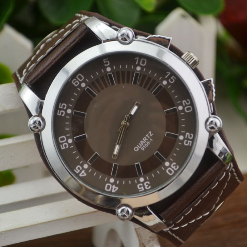 Fashion Brand Luxury Wristwatc - огляд і ціна Leather Watch Band Men