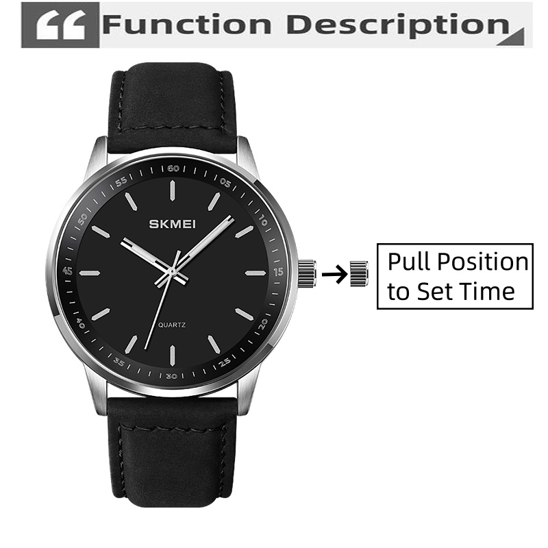 Skmei Original Brand Quartz Wa - огляд і ціна Leather Watch Band Men