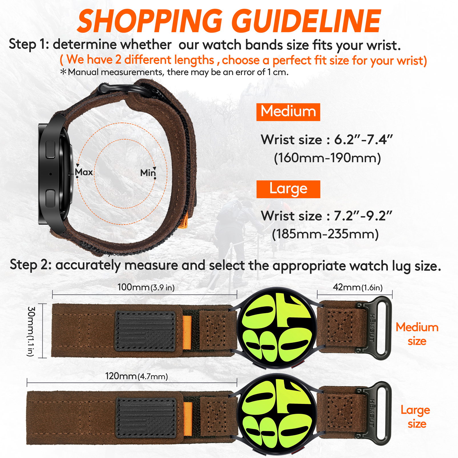 Hemsut Suede Leather Watch Str - огляд і ціна Suede Strap Watch
